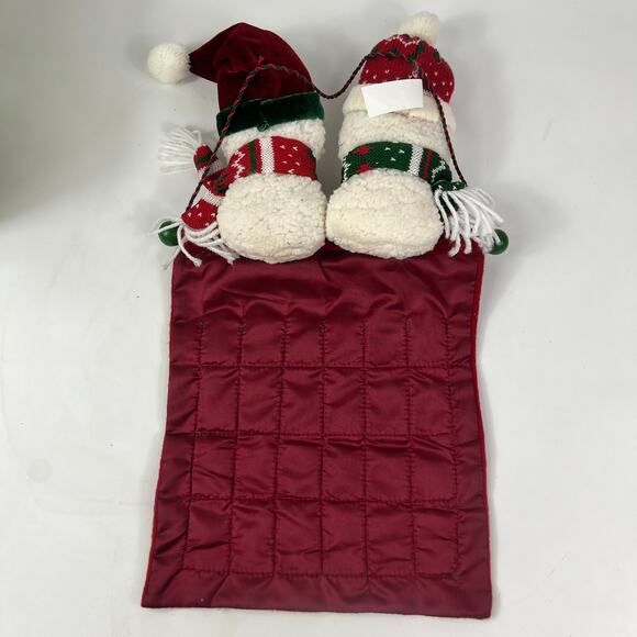 Prima Creations Hanging Advent Calendar 24 Pockets Snowman Plush Head Wall Decor - Picture 5 of 10